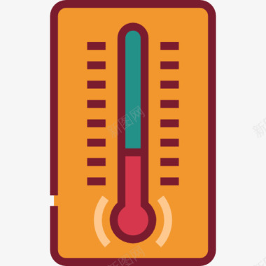 工厂工具矢量温度计图标图标