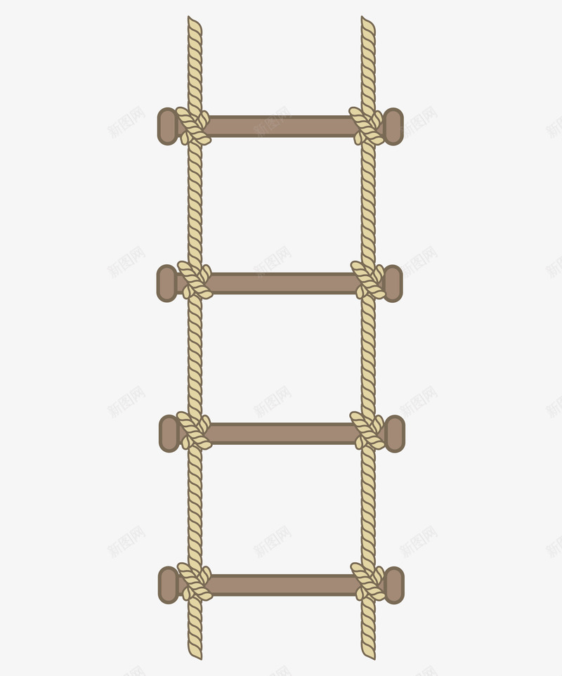 麻绳攀爬梯手绘图png免抠素材_88icon https://88icon.com 手绘图 攀爬 木杆 梯子 简易梯子 绳子 麻绳