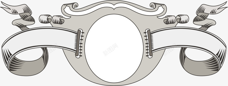 欧式复古边框飘带装饰元素png免抠素材_88icon https://88icon.com 丝带 图案 徽章 文本框 花边 边框 飘带