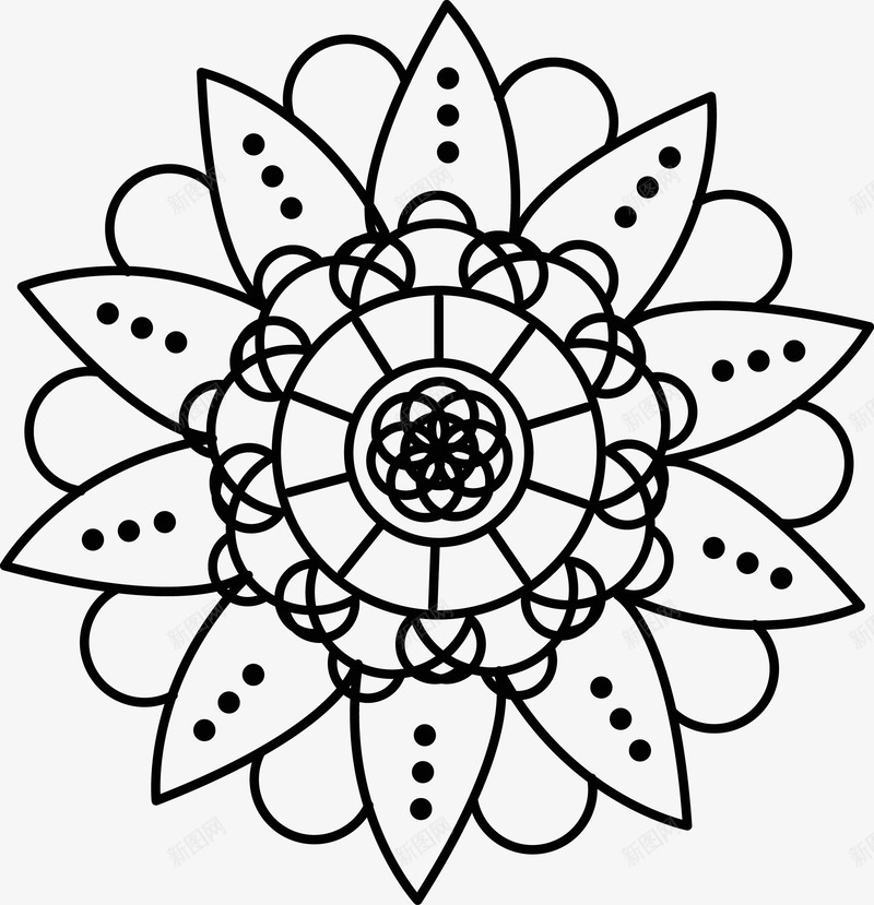 黑色曼陀罗花纹图png免抠素材_88icon https://88icon.com 手绘 手绘曼陀罗 抽象 曼荼罗图案 曼陀罗 曼陀罗对称花纹 曼陀罗矢量图 曼陀罗花 曼陀罗花纹 服装花纹 电视背景墙花纹 简易 花纹 装饰花纹