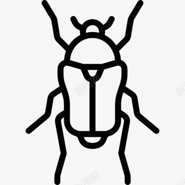 花粉花粉的甲虫图标图标