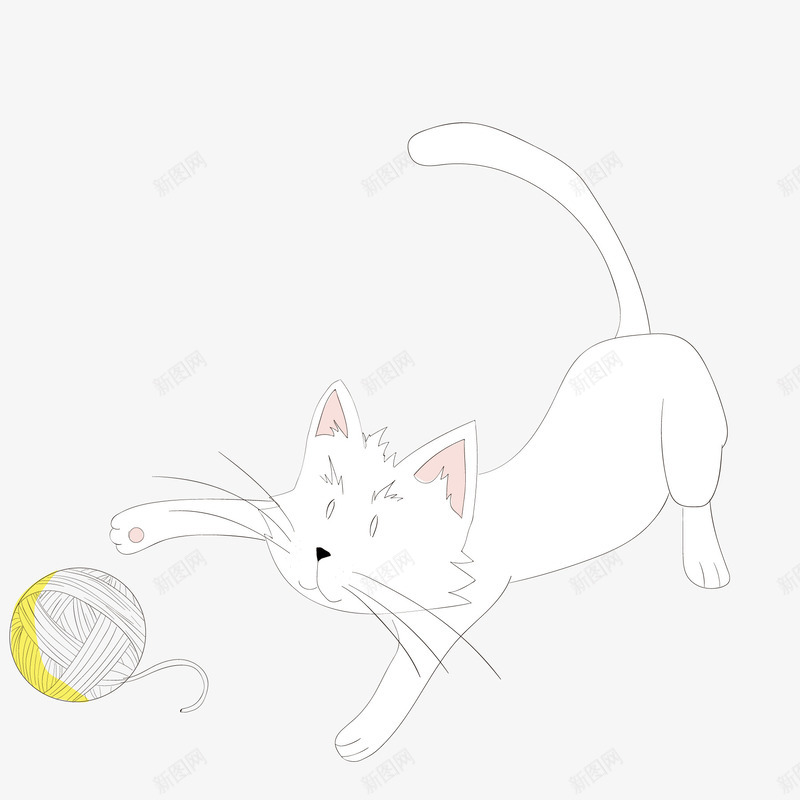 卡通玩毛线的猫咪矢量图ai免抠素材_88icon https://88icon.com 卡通 可爱 宠物设计 彩色毛球 手绘 毛线球 猫咪设计 矢量图