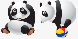 大熊猫卡通素材
