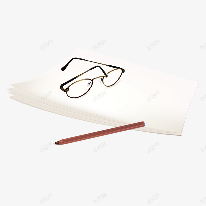 速写纸笔空白纸画画眼镜png免抠素材_88icon https://88icon.com 本子 画画 画纸 白纸 眼镜 笔 速写本 速写板 铅笔