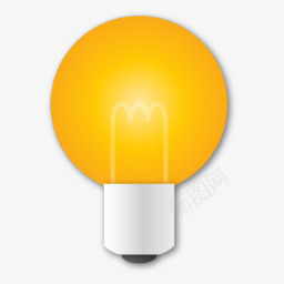 电灯泡黄色电灯泡图标图标