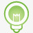 基本灯泡绿色光超级单基本素材