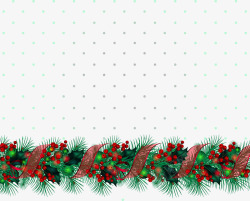 新年png库圣诞装饰绳插画高清图片