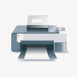 打印机复印机矢量图素材