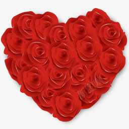 玫瑰玫瑰花情人节红心图标图标