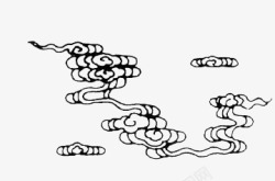 扁平风格云朵造型合成素材