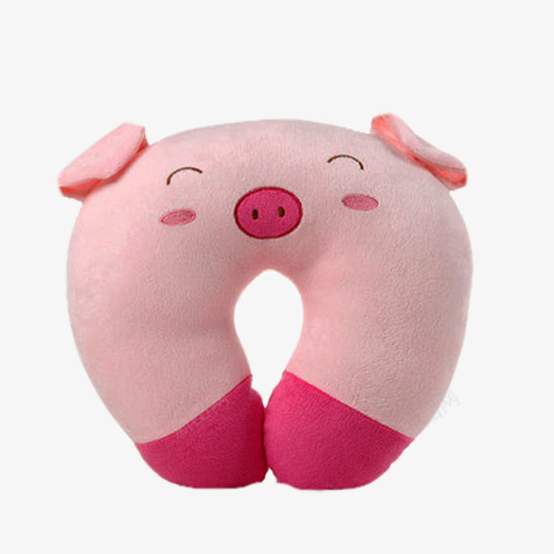 粉色小猪u型枕png免抠素材_88icon https://88icon.com u型枕 可爱 小猪 粉色