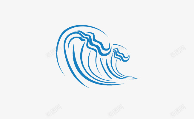 浪花简笔画png免抠素材_88icon https://88icon.com 浪花 简笔画