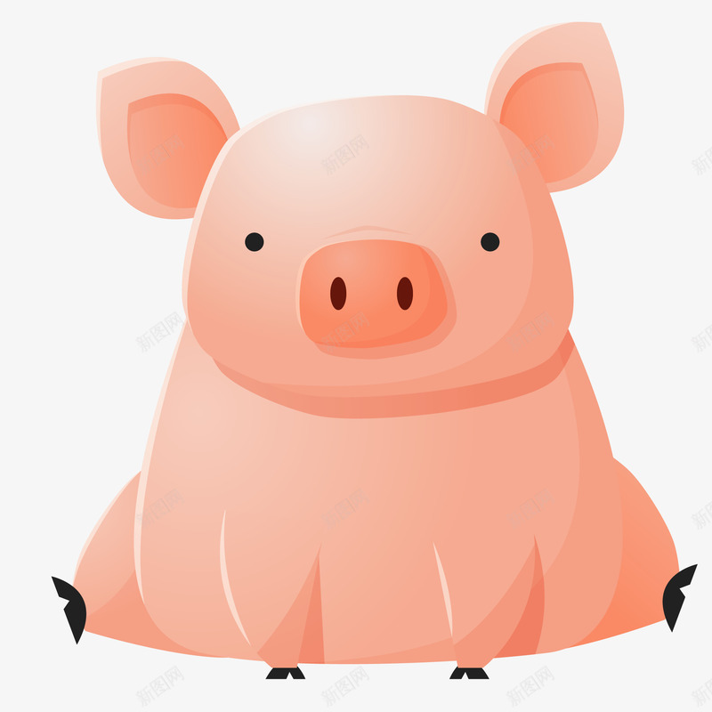 一只小猪在看着前面图矢量图ai免抠素材_88icon https://88icon.com 一只可爱萌萌的小猪 一只小猪在看着前面矢量免抠图 剪纸小猪 小猪 猪 矢量免抠图 矢量图