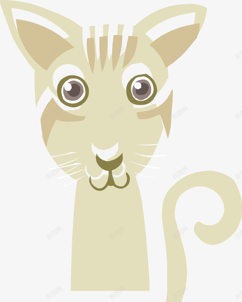 卡通可爱的瘦瘦猫咪png免抠素材_88icon https://88icon.com 卡通 可爱的 瘦瘦猫咪