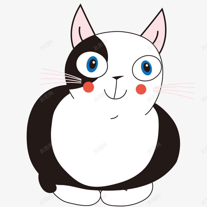 卡通胖乎乎的猫猫png免抠素材_88icon https://88icon.com 猫咪 猫猫 萌宠 萌物