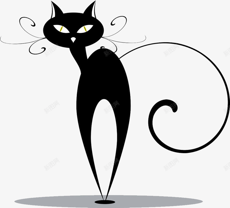 简笔画妩媚猫咪png免抠素材_88icon https://88icon.com 猫咪 猫咪素材 简笔画五官素材 萌宠简笔画素材 高冷猫咪