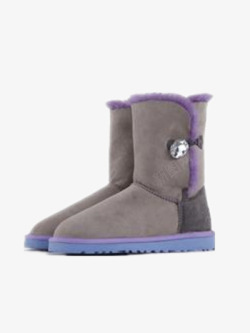 紫色雪地靴素材