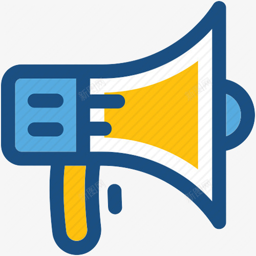 蓝边卡通小喇叭png免抠素材_88icon https://88icon.com 卡通小喇叭 小喇叭 蓝边卡通小喇叭 蓝边小喇叭 通知 通知小喇叭