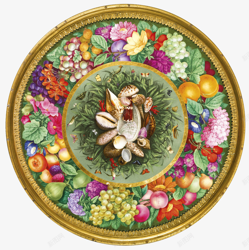 圆盘png免抠素材_88icon https://88icon.com 盖子 花卉 锅盖 陶瓷 餐具