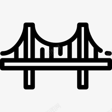 乐符桥梁桥图标图标