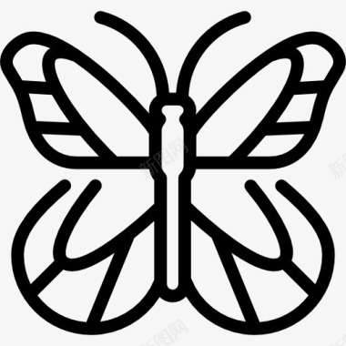 矢量蝴蝶仙女的蝴蝶图标图标