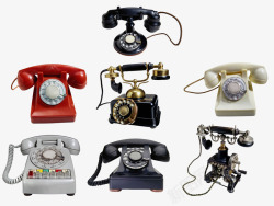 七款老式电话机素材