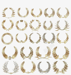 麦穗金色边框素材