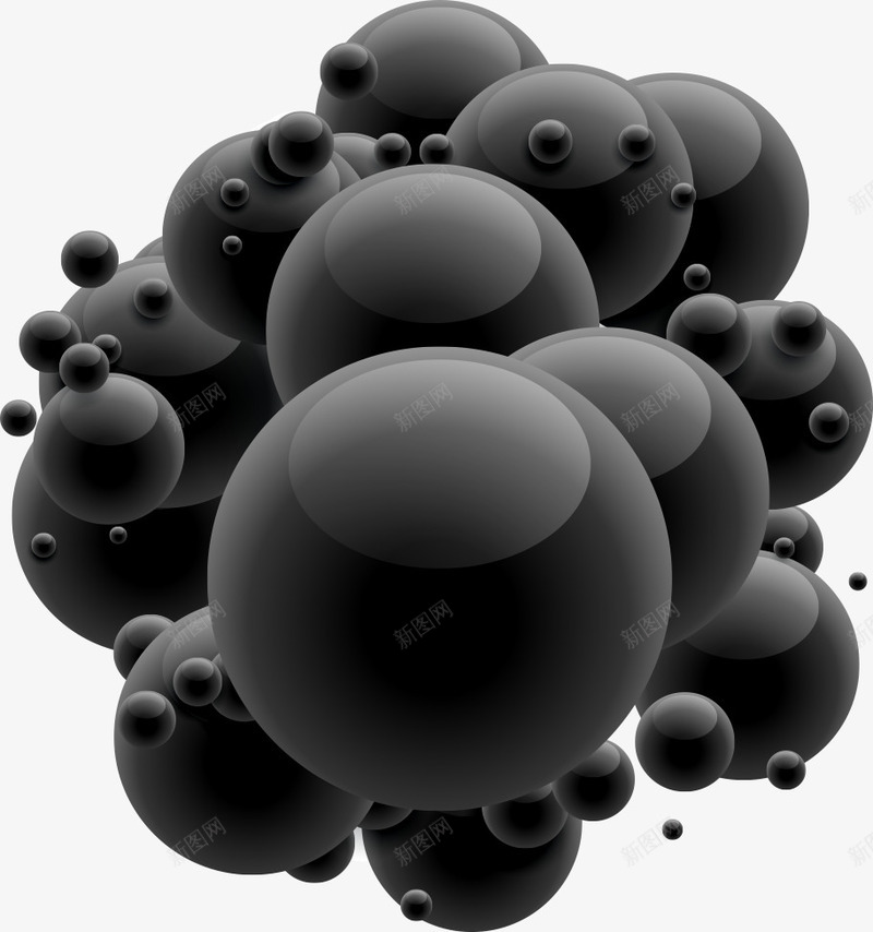 黑色球形背景矢量图eps免抠素材_88icon https://88icon.com 球形 球形背景 黑色球形 黑色球形背景 矢量图