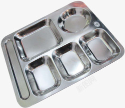 不锈钢的餐具盘子素材