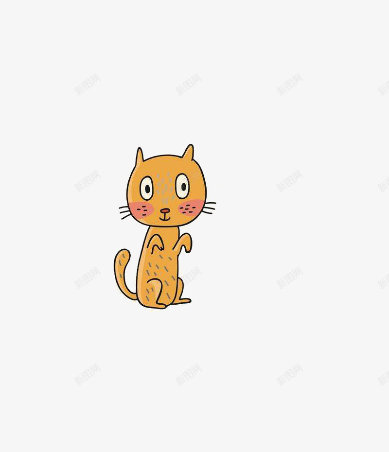 呆萌猫咪png免抠素材_88icon https://88icon.com 害羞 猫咪 站立 腮红 难为情