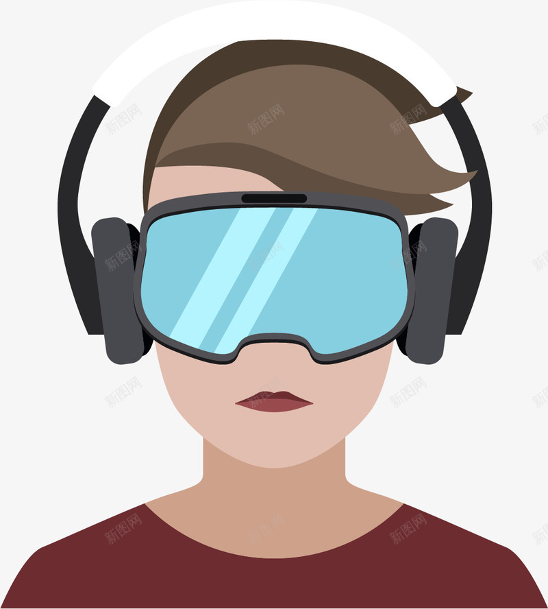 科技发展结晶矢量图eps免抠素材_88icon https://88icon.com VR世界 VR眼镜 头戴式 矢量图 矢量素材 虚拟现实 高科技
