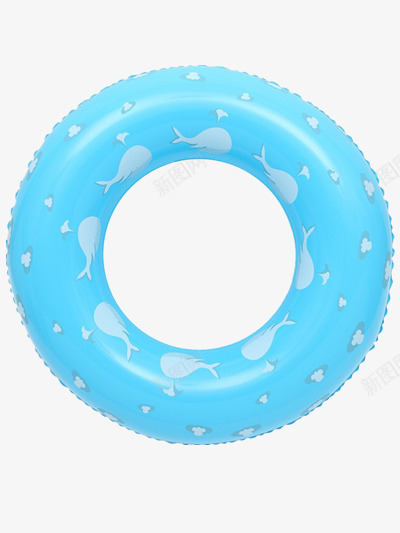 蓝色儿童游泳圈png免抠素材_88icon https://88icon.com 大海 游泳圈 蓝色