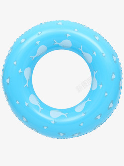 蓝色儿童游泳圈素材