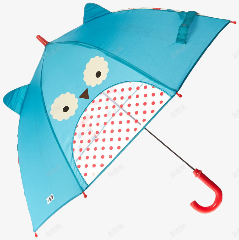 卡通雨伞png免抠素材_88icon https://88icon.com 产品实物 猫头鹰 蓝色 防晒 雨具