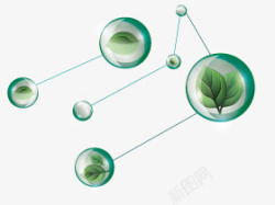 绿色分子素材