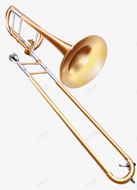 管乐器png免抠素材_88icon https://88icon.com 吹气 喇叭 演奏 金色