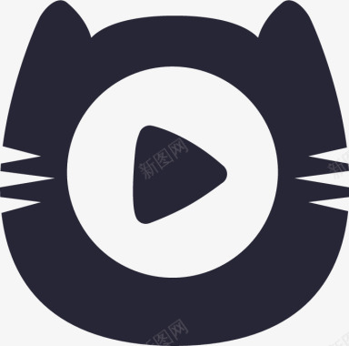 liu电视猫矢量图图标图标
