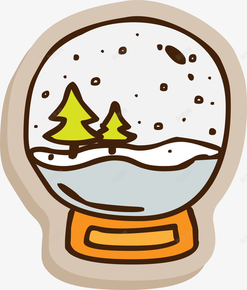 褐色圣诞节玻璃球png免抠素材_88icon https://88icon.com 圣诞树 圣诞节 节日标志 装饰图案 褐色玻璃球 雪地