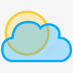 多云天空晴转多云icon图标图标