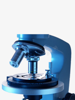 蓝色光学显微镜素材