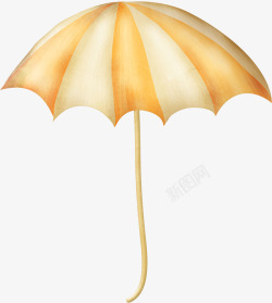 橙色雨伞素材