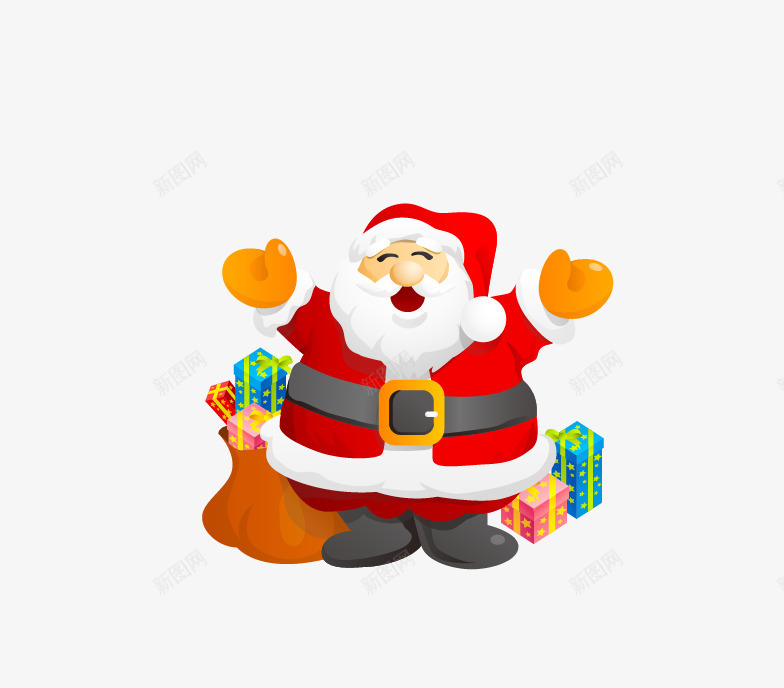 胖胖的圣诞老人png免抠素材_88icon https://88icon.com 卡通 古典怀旧 圣诞 圣诞树 圣诞球 圣诞素材 礼物 礼盒 节日素材 设计