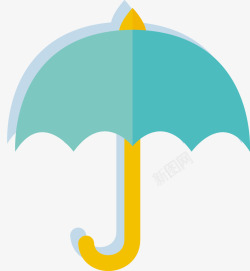 小清新雨伞矢量图素材