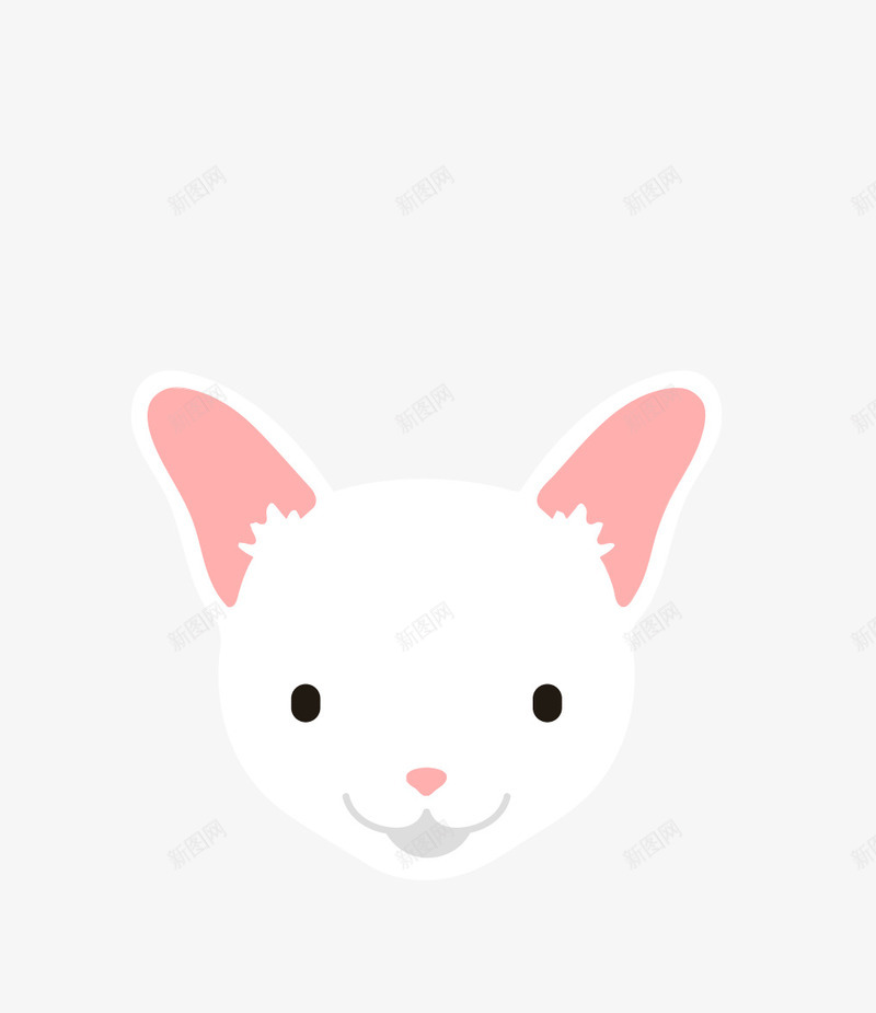 白色的猫咪png免抠素材_88icon https://88icon.com png图形 png装饰 动物 宠物 猫咪 装饰