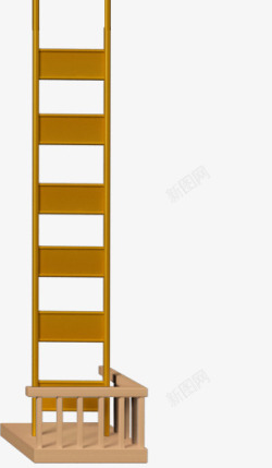 梯子造型竖立造型梯子创意电商高清图片