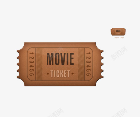 创意电影票图标图标