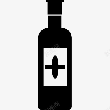 酒樽酒瓶标签变图标图标