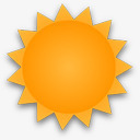 阳光阳光明媚的蜱虫的天气图标图标