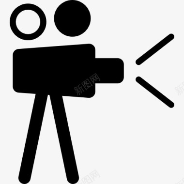 电影拍摄摄像机图标图标
