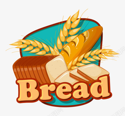 矢量番茄面bread面标图标图标